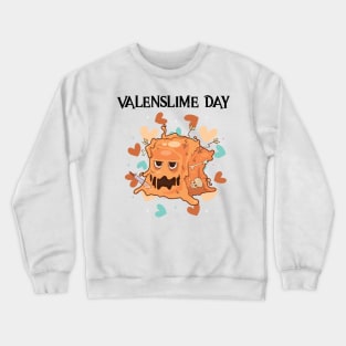 Valenslime Day Video Game Anniversary Gift Gaming Couples Crewneck Sweatshirt